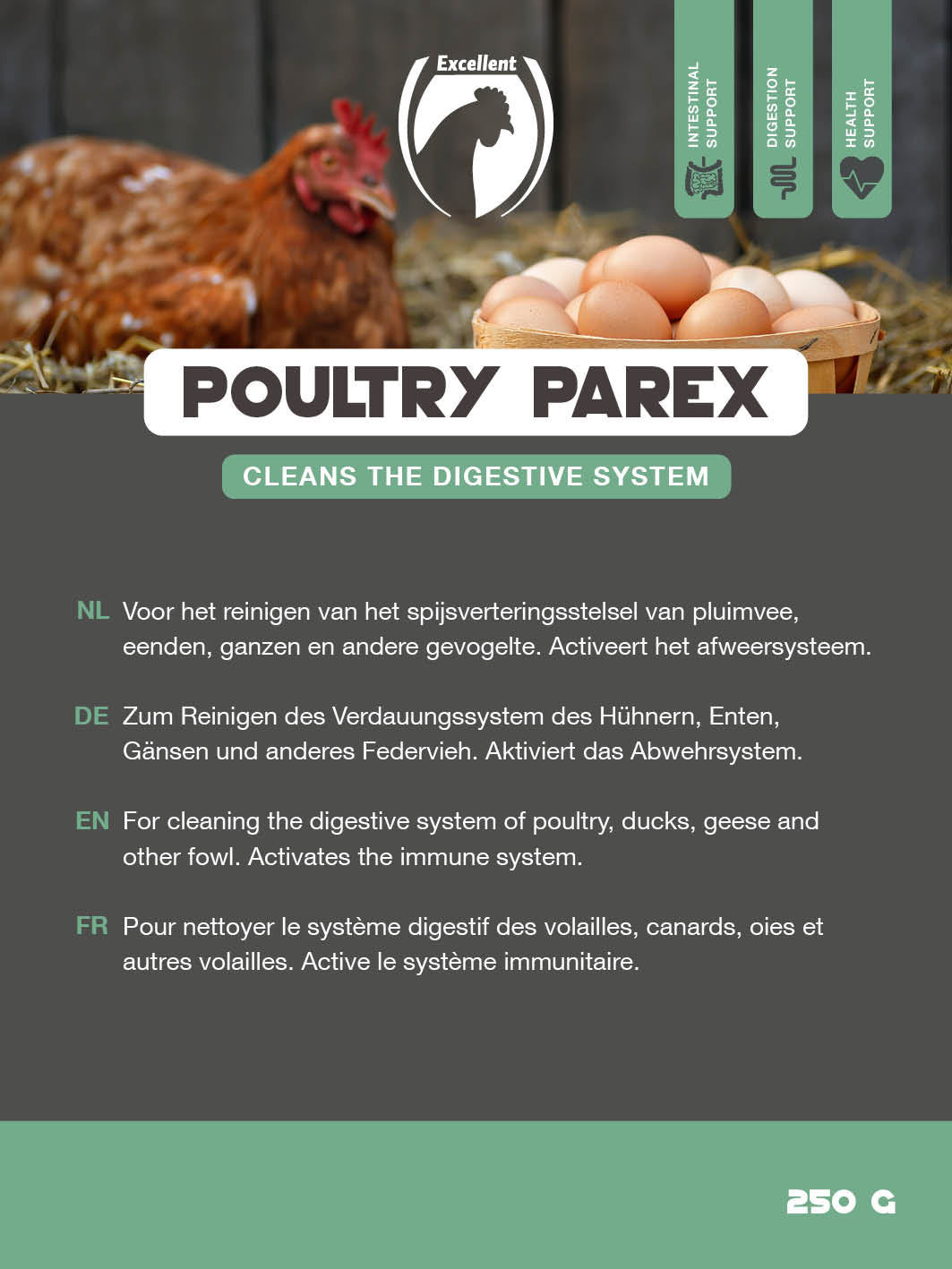 Excellent Poultry Parex, Ergänzungsfuttermittel Geflügel, 250 g