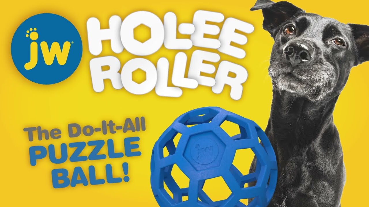 JW Hundespielzeug Hol-ee Roller Jumbo, Naturkautschuk, Ø 19 cm, sortiert