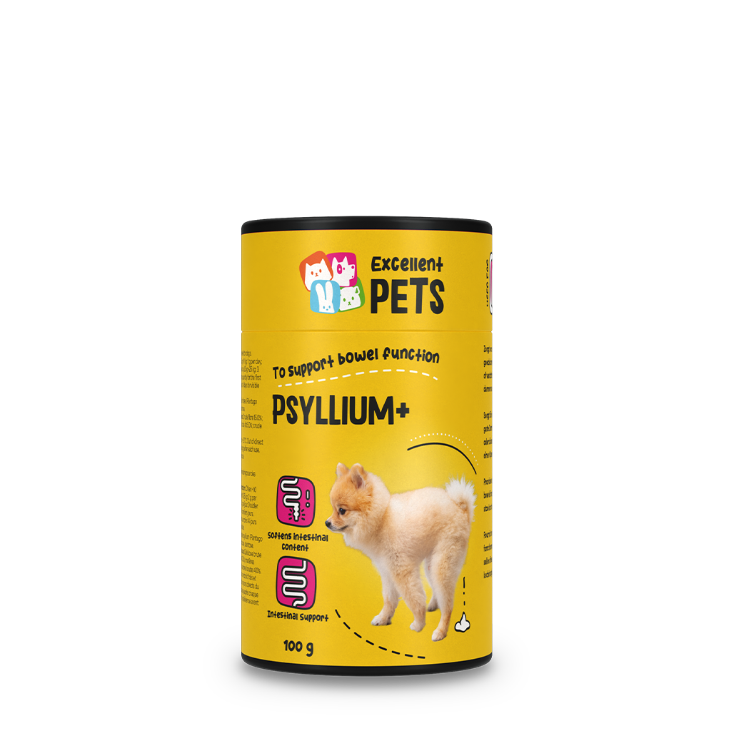 Excellent Pets Ergänzungsfuttermittel für Hunde, Psyllium, 100 g