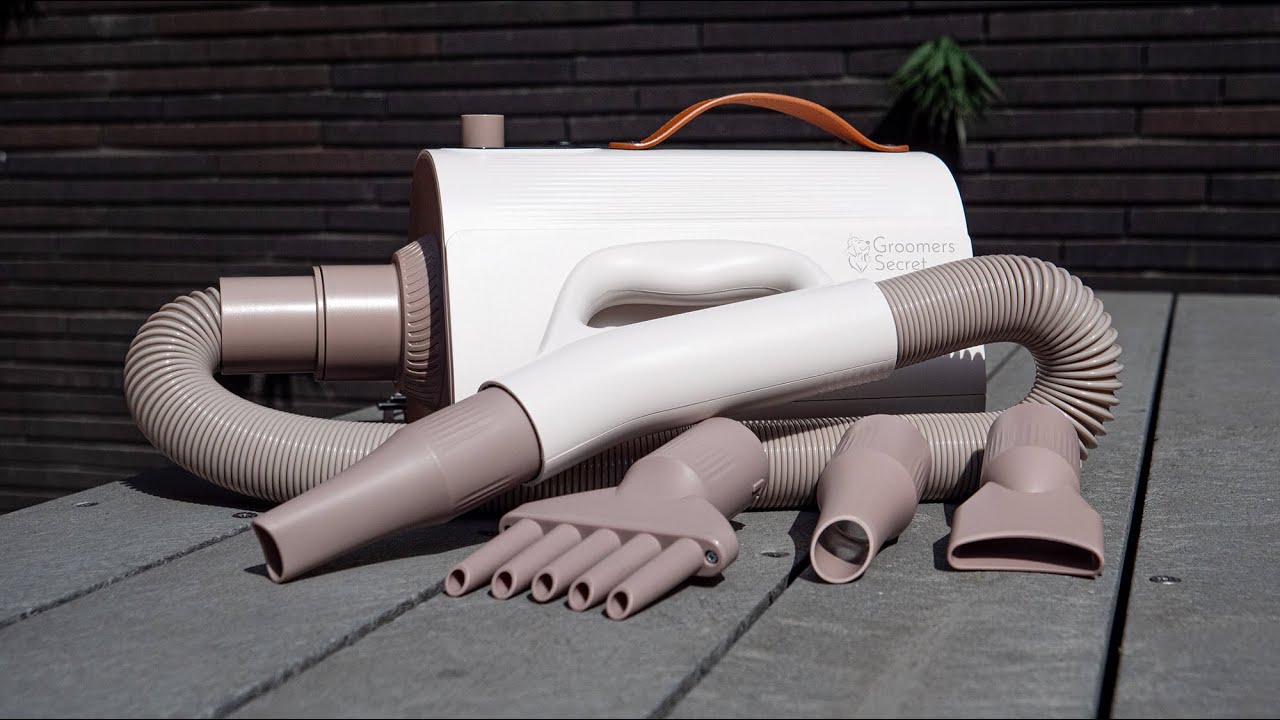 Groomers Secret Hundehaartrockner, 4 Aufsätze