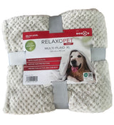 RelaxoPet Hundedecke, Mikroplüsch, grau, 150 x 90 cm
