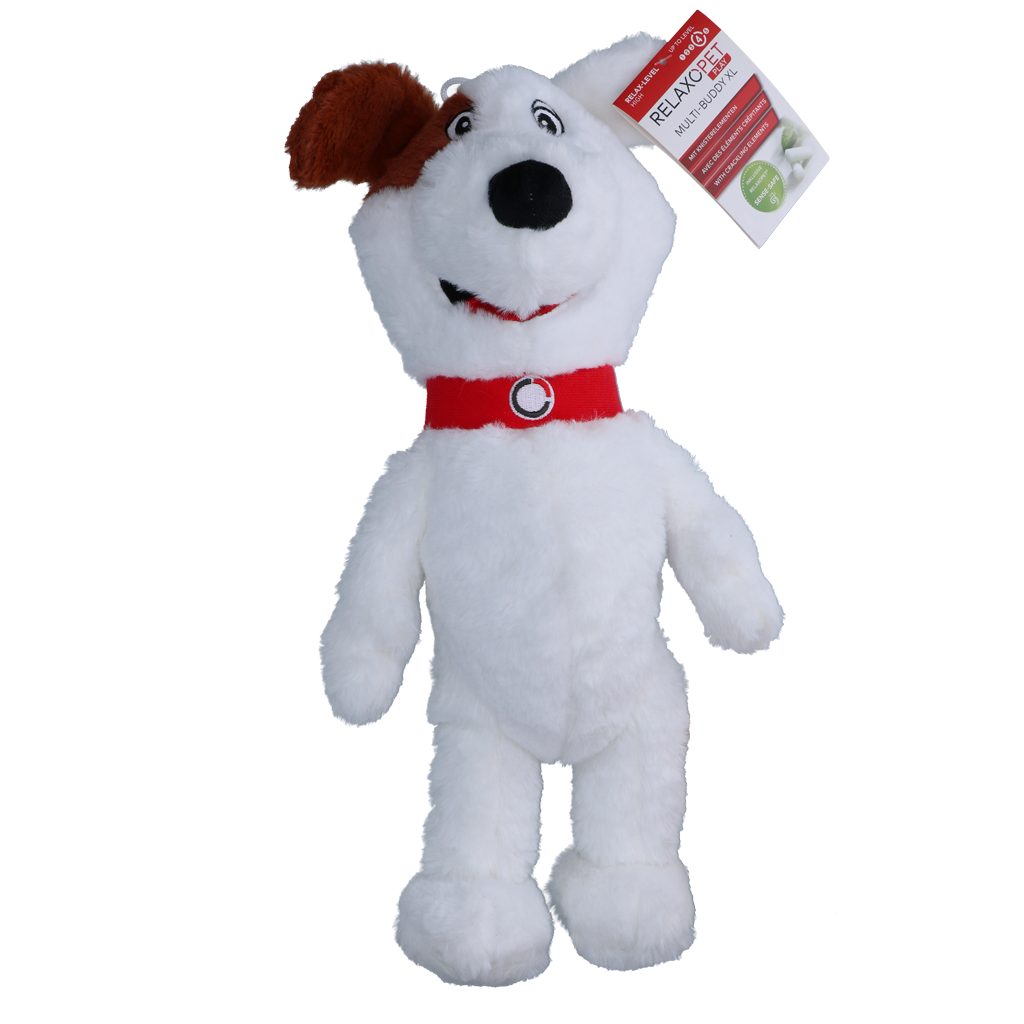 Relaxopet Hundespielzeug Multi-Buddy, Mikroplüsch, zahnfreundlich, Duftsafe-System, Knisterelemente
