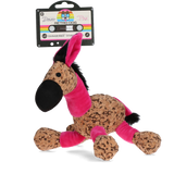 Retrodog Hundespielzeug Donkey, rosa, M, 26 x 33 cm, mit Quietscher