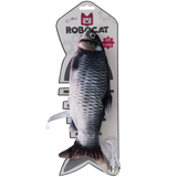 Robocat Katzenspielzeug Fisch, MADNIP-Füllung, USB aufladbar, 30 cm