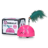 Robocat Katzenspielzeug Maus, interaktiv, Bewegungssensor, MADNIP, mit Beleuchtung, rosa