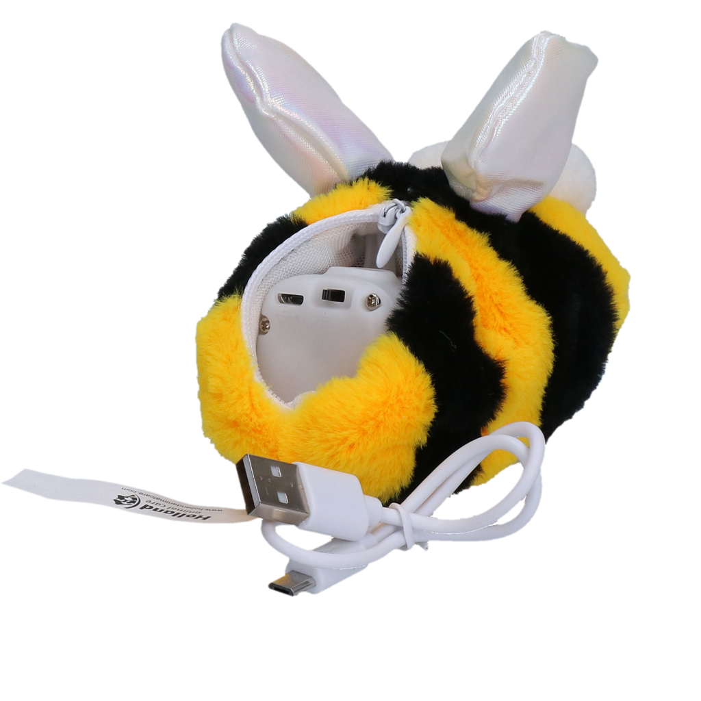 Robocat Katzenspielzeug Biene, beweglich, mit Geräuschfunktion, Madnip, wiederaufladbar