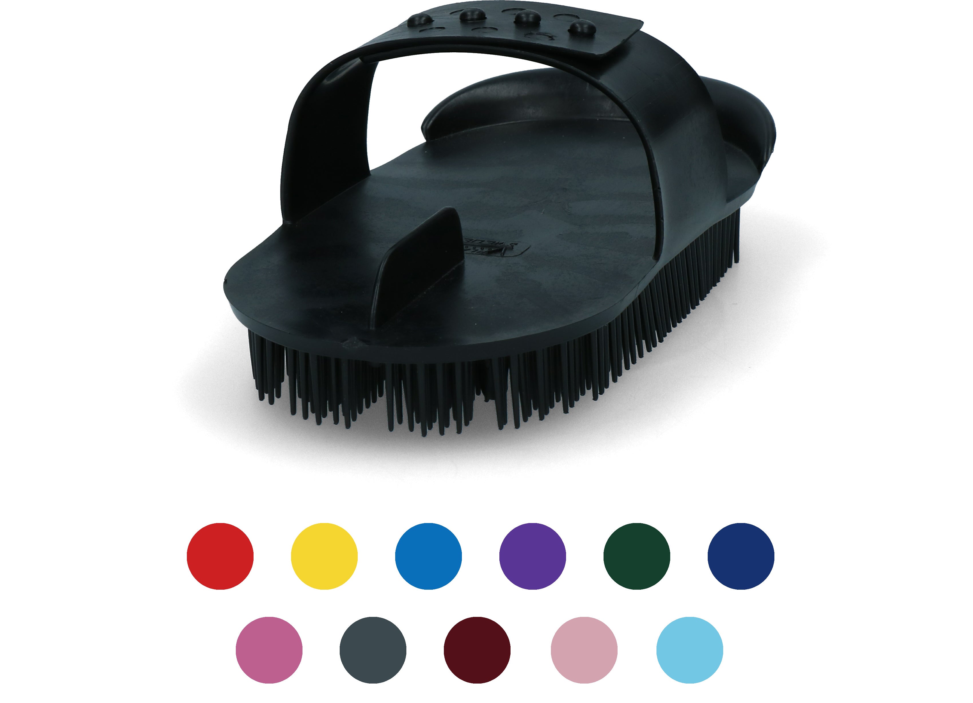 Vplast Nadelstriegel, 180 x 90 mm, schwarz, LDPE