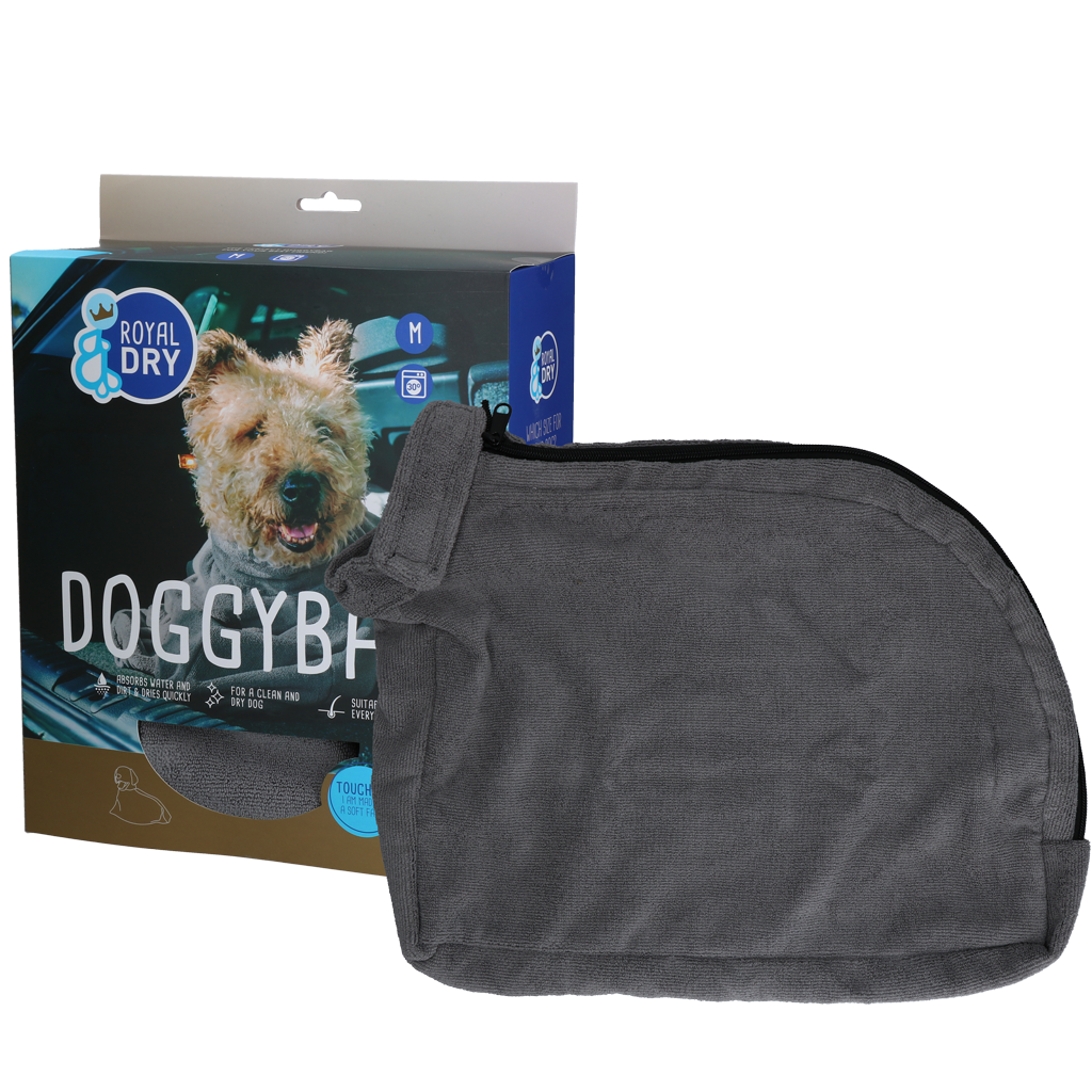 Royal Dry Doggy Bag Trockenbeutel, Mikrofaser, Größe M, Rückenlänge 60 cm