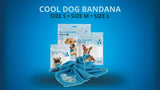 CoolPets Kühlbandana, M, 63 x 43 cm
