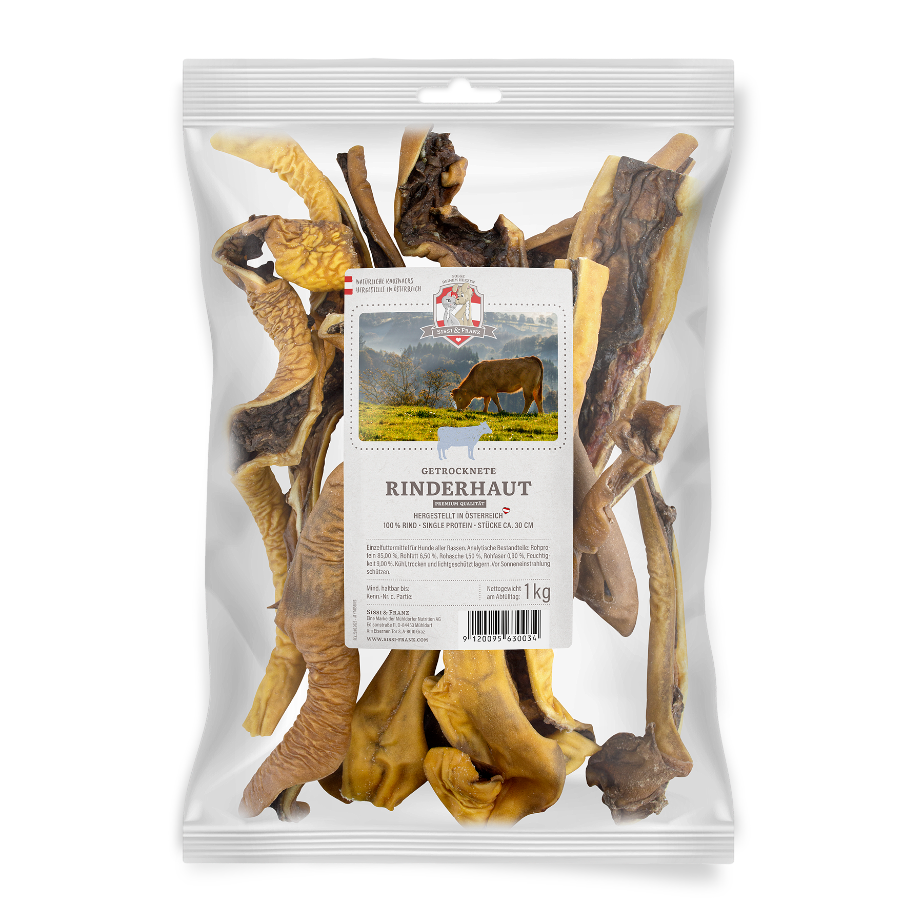 Sissi & Franz - Getrocknete Rinderkopfhaut 1kg