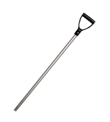 Schaufelstiel Aluminium, Ø 28 mm, 105 cm, schwarzer Griff