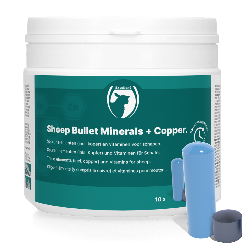Excellent Sheep Bullet Mineralergänzung, Kupfer, für Schafe, 10 St.