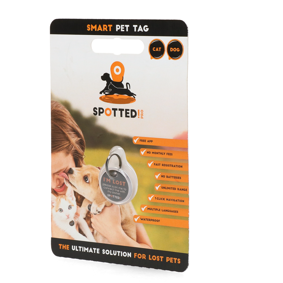 Spotted! Pro Tier-Tracker, Hund & Katze, Größe S