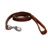 Spotted! Pro Hundeleine Leder, Braun, 1,8 cm x 130 cm