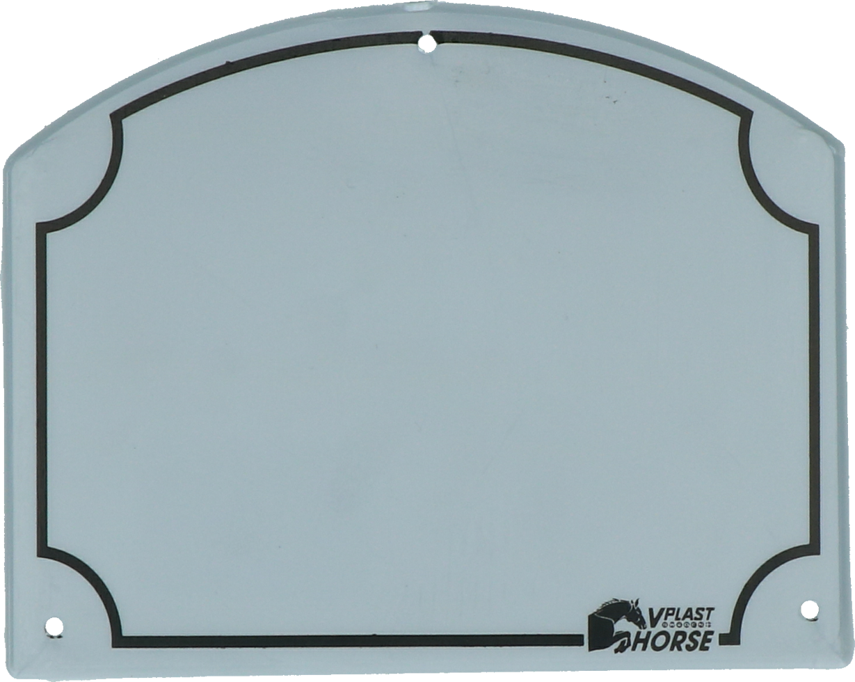Vplast Stall Namenschild, Kunststoff, 11 x 13 cm