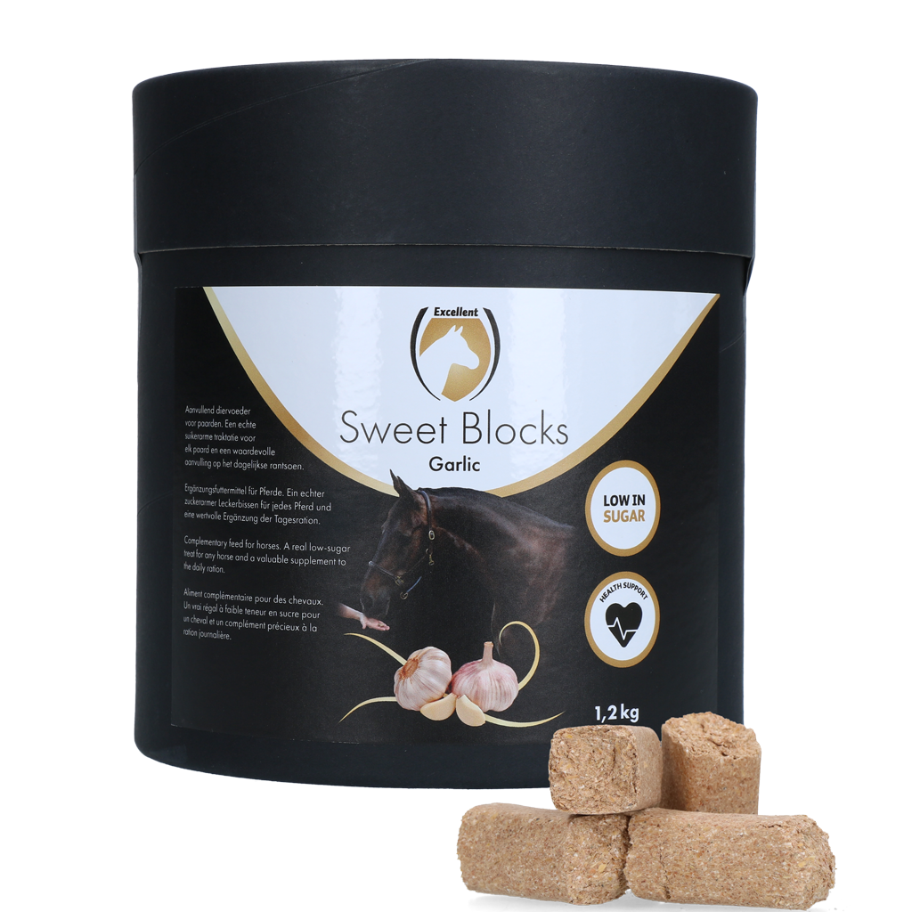 Excellent Horse Sweet Blocks, Knoblauch, 1,2 kg