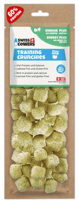 SwissCowers Käsesnacks für Hunde, Training, Energy Plus, mit Bio-Grüntee, Ø 1,5 cm, 30 Stk