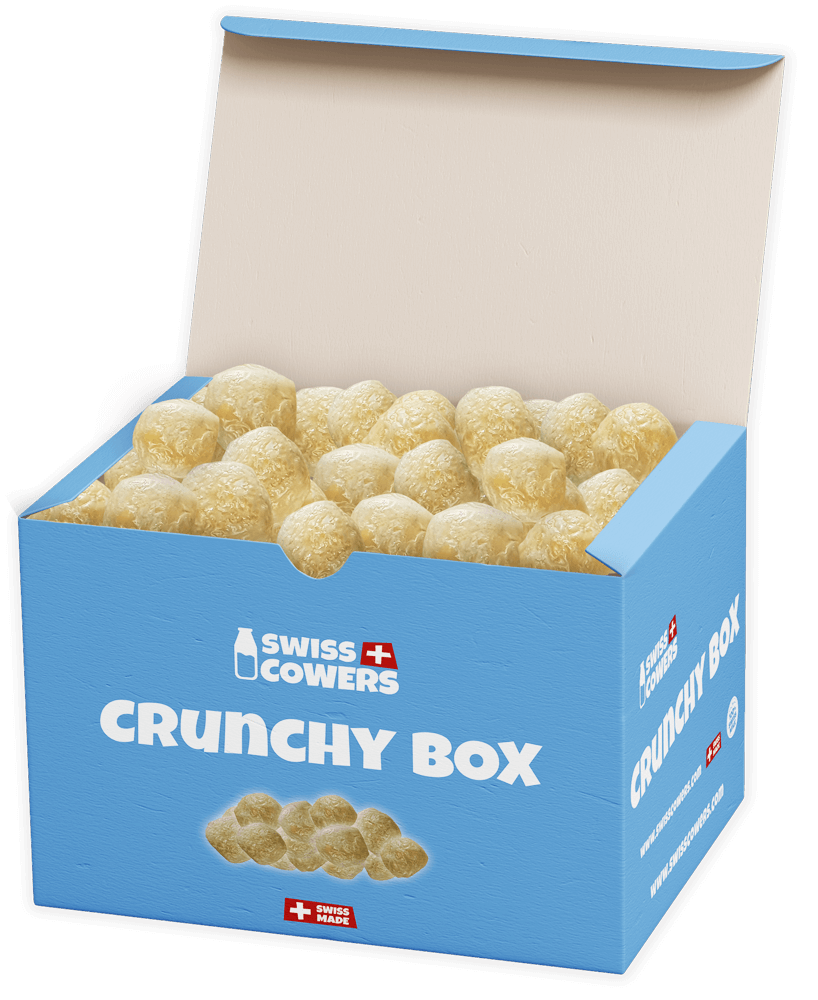 SwissCowers Cheese Crunchies, Hundesnack, Ø 2–3 cm, 350 g