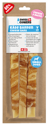 SwissCowers Käsestick für Hunde, Speck, S, 80 g