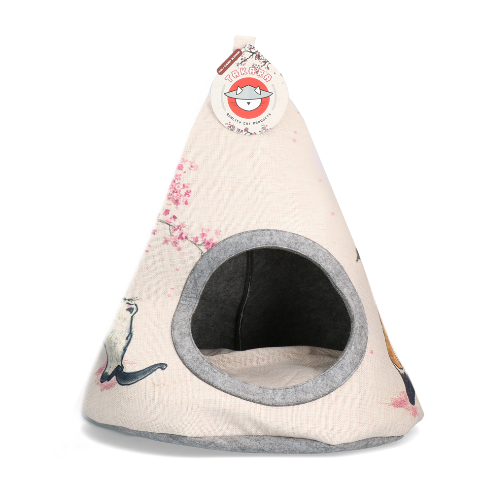 Takara Katzenzelt Tipi, Cherry Blossom, 42 x 56 cm