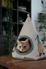 Takara Katzenzelt Tipi, Cherry Blossom, 42 x 56 cm