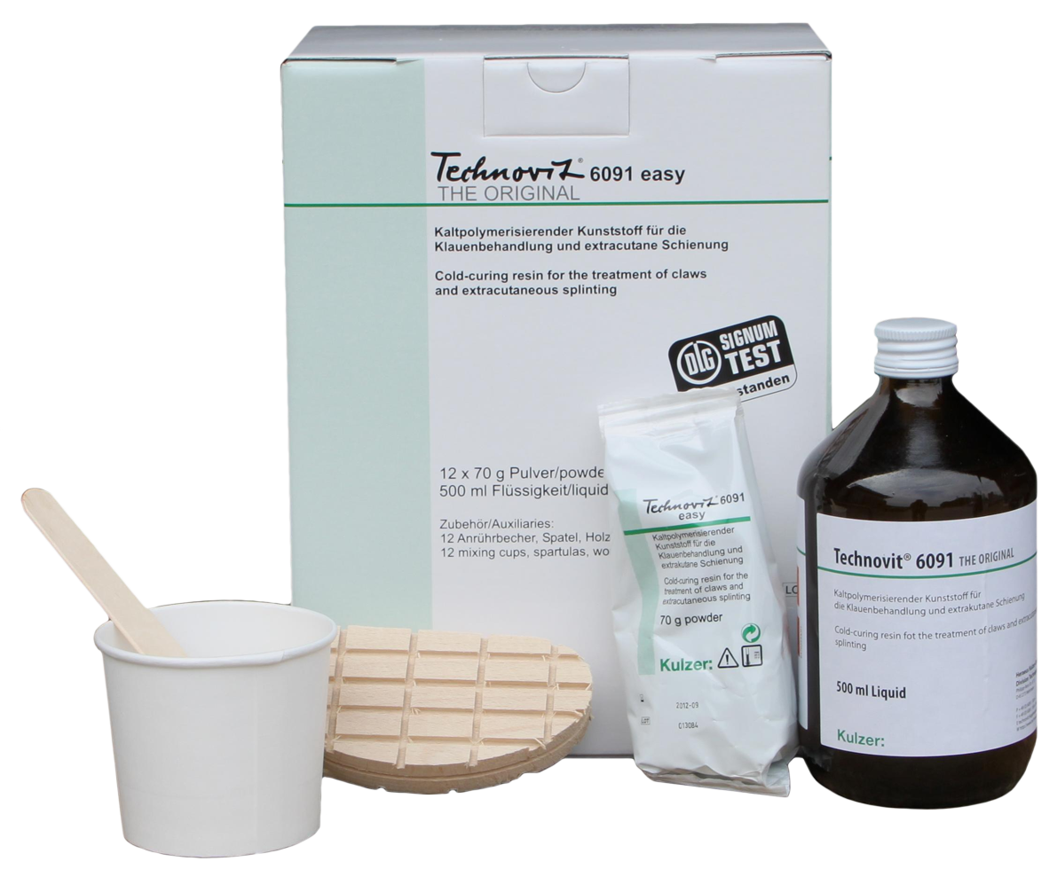 Technovit 6091 Easy Klauenbehandlungsset, 12 x 70 g
