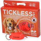 Tickless Ultraschall Zeckenschutz für Hunde und Katzen, 6 Monate Schutz, orange