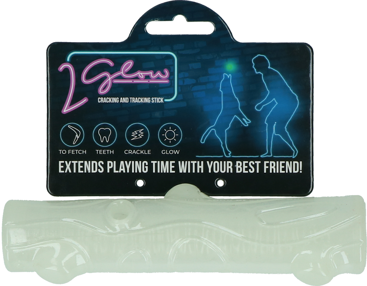 2 Glow Cracking & Tracking Stick – Leuchtender Wurfstock für Hunde