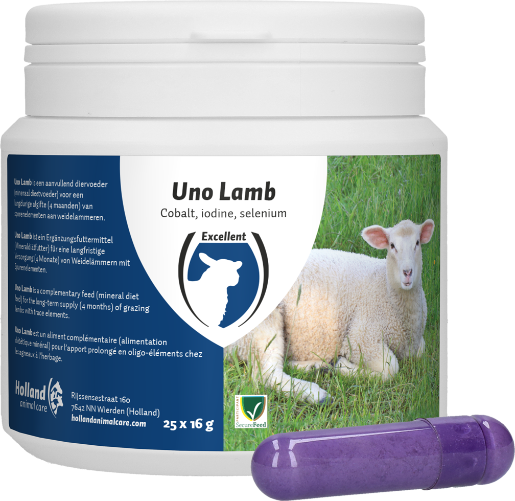 Excellent Uno Lamm Mineralbolus, für Lämmer ab 25 kg, 25 x 16 g