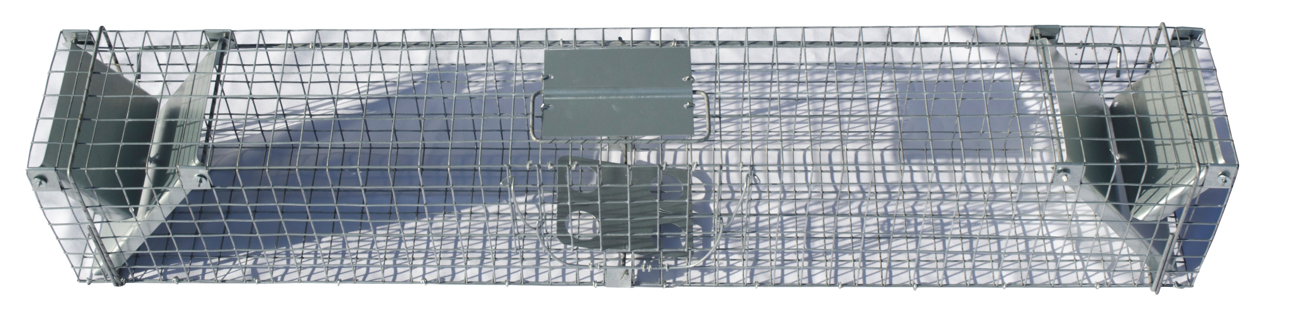 Lebendfalle, verzinkter Stahl, für Ratten, Marder, Iltisse, 102 x 17 x 20 cm