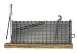 Mausefalle Lebendfalle, Hofman Pest Control, Draht verzinkt, Holzboden, 13 x 5 x 5 cm