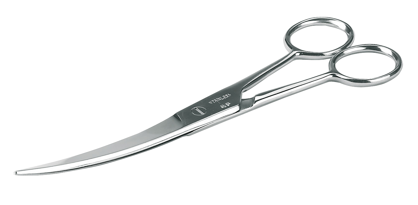 Viehmarkenschere, gekrümmt, 19 cm