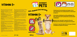 Excellent Pets Vitamin E+, Ergänzungsfuttermittel Hund Katze, 250 g
