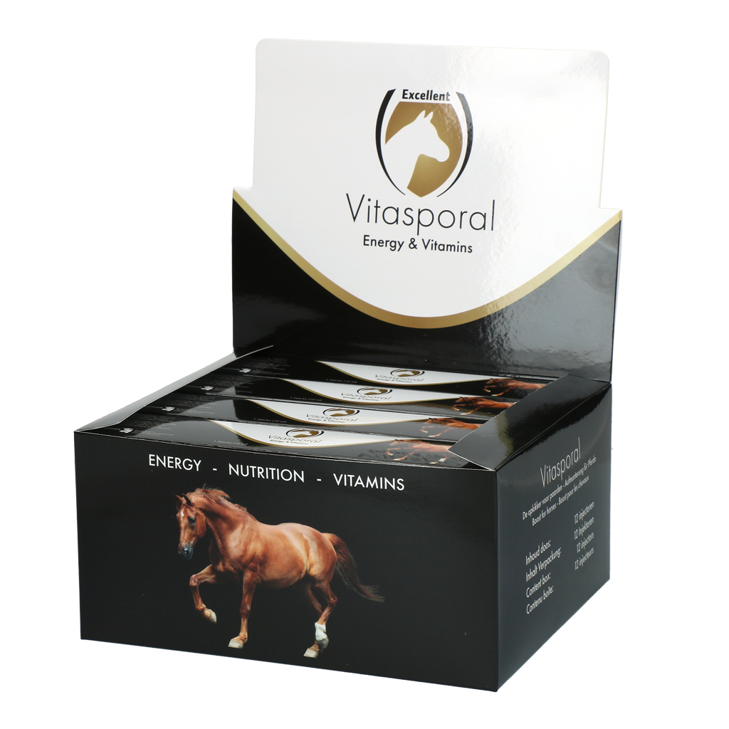 Excellent Horse Vitasporal, Ergänzungsfuttermittel für Pferde, Vitamine A D E, Beta-Carotin, 12 ml