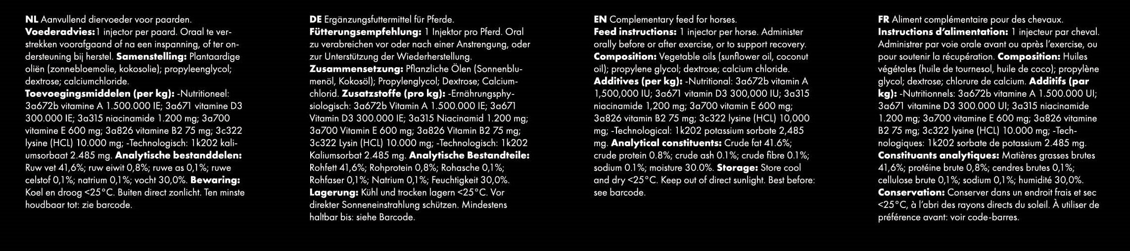 Excellent Horse Vitasporal Sport, Ergänzungsfuttermittel für Pferde, 12 ml