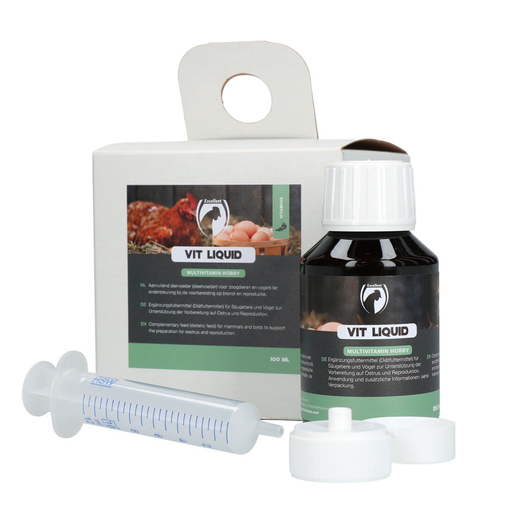Excellent Multivitamin flüssig, Ergänzungsfuttermittel für Säugetiere und Vögel, 100 ml