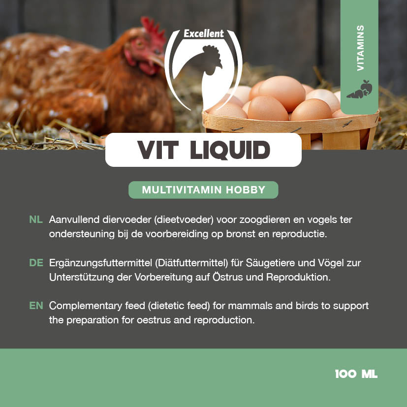 Excellent Vit Liquid Multivitamin Hobby – Ergänzungsfuttermittel für Säugetiere und Vögel