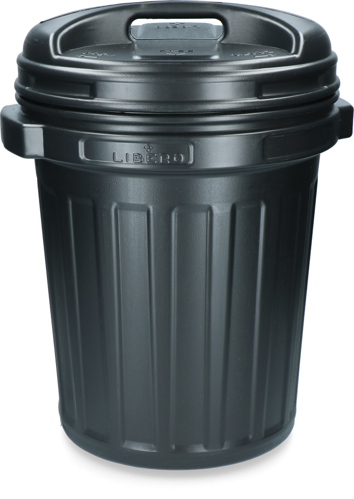 Futtertonne, Drehverschluss, 40 l, schwarz
