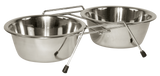 Edelstahl Doppelnapf, 2 x 450 ml