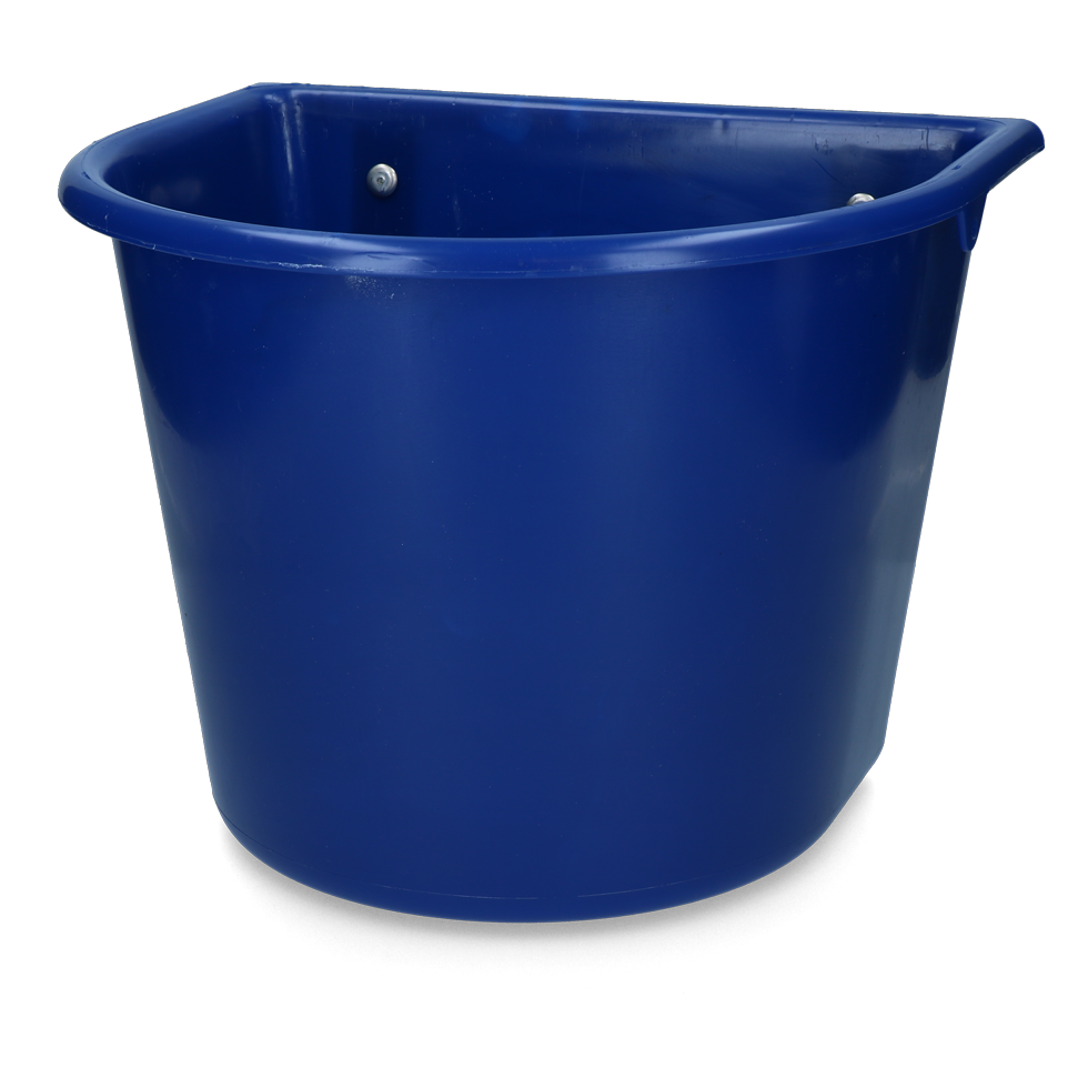 Futtertrog, 15 l, mit Haken, PP, dunkelblau, 34 x 30 x 26 cm