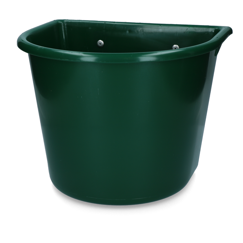Futtertrog, mit Haken, grün, 15 l