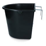 Futtertrog Vplast, mit Haken, Schwarz, 15 l
