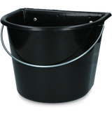 vPlast Futtertrog, Haken, Griff, 15 l, Schwarz