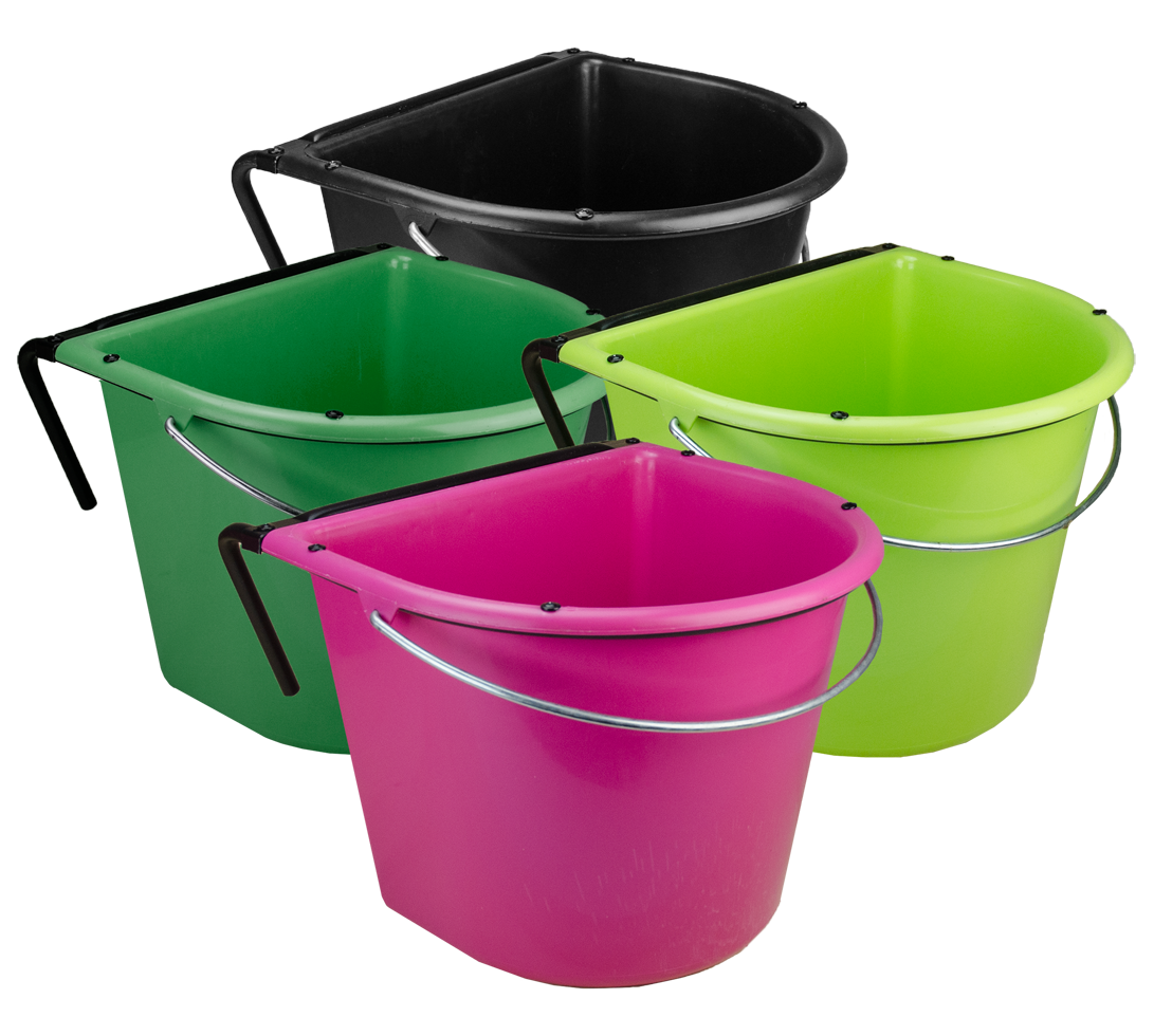 Vplast Futtertrog, 15 l, mit Einhängehaken und Henkel, rosa
