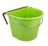 Futtertrog, Vplast, 15 l, mit Einhängehaken, Henkel, grün
