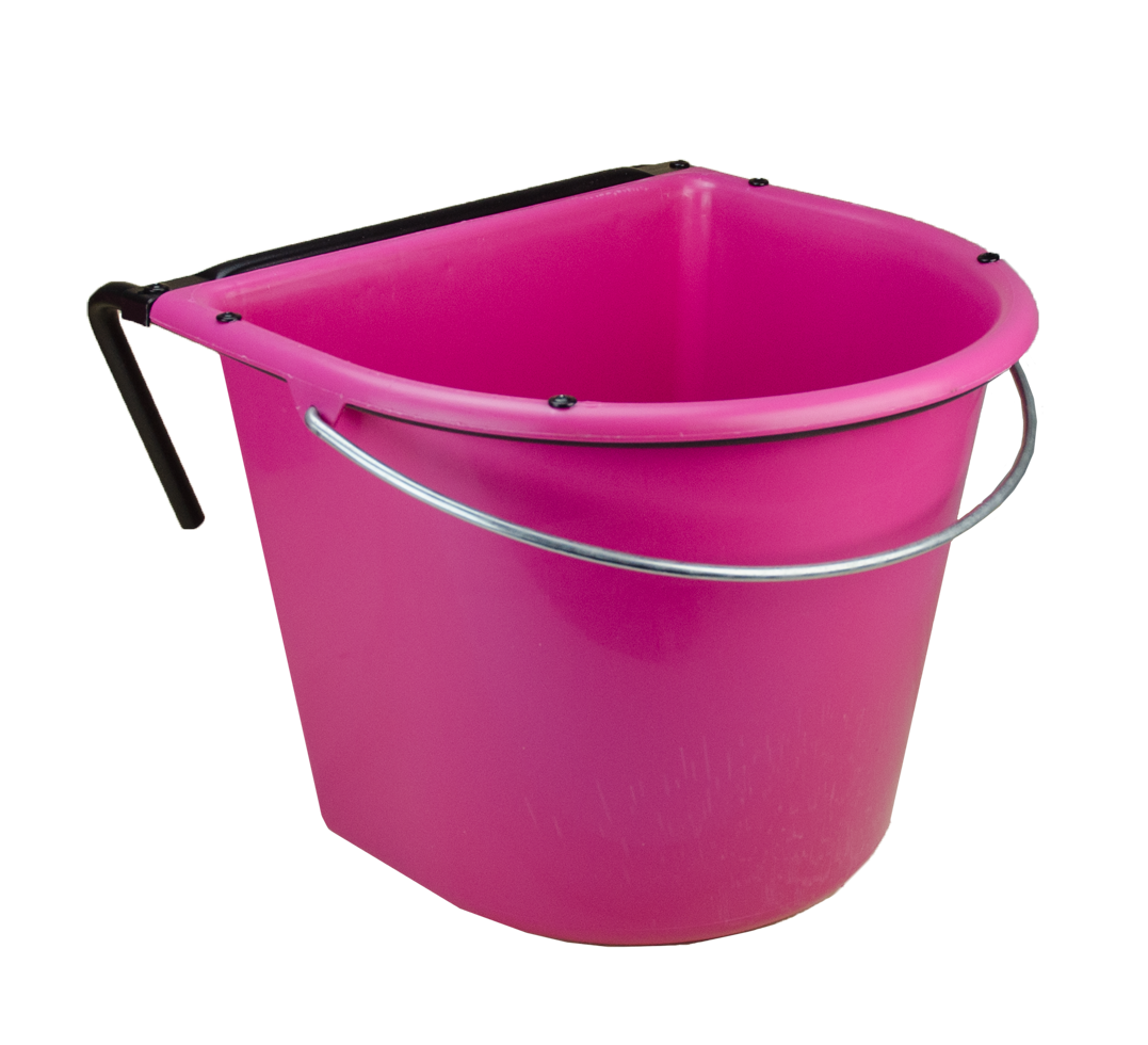 Vplast Futtertrog, 15 l, mit Einhängehaken und Henkel, rosa