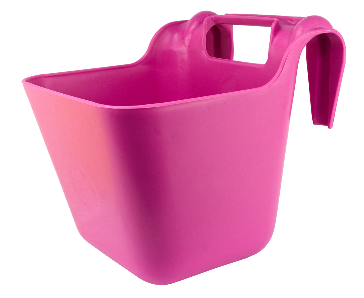 OK Plast Futtertrog zum Einhängen, Kunststoff, Rosa, 14 l