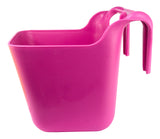 OK Plast Futtertrog zum Einhängen, Kunststoff, Rosa, 14 l