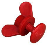 OK Plast Futtertrogschraube, Wasserabfuhr, PP, Länge 3 cm, Gewinde Ø 1 cm