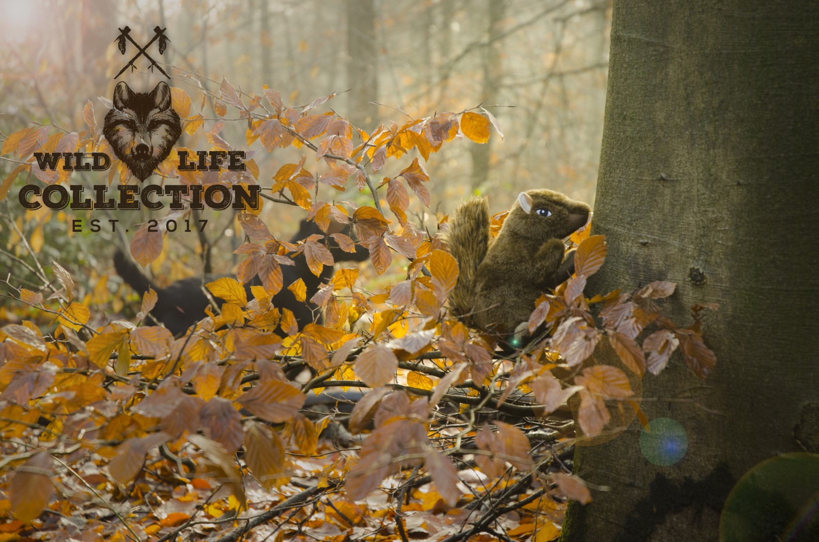 Hundespielzeug Eichhörnchen, Plüsch, mit Quietscher, mit Tau